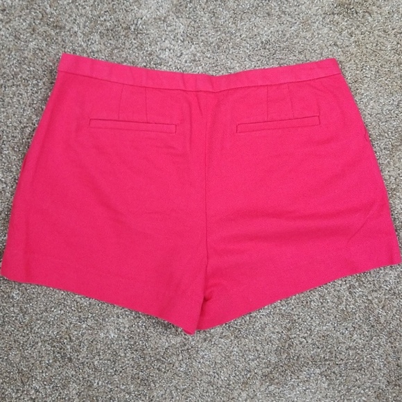 J. Crew pleated short in cotton pique poppy pink - Picture 5 of 6
